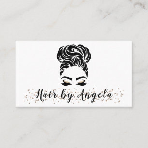 Tarjeta De Visita Moderno y elegante estilo de cabello