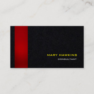 Tarjeta De Visita Moderno y elegante estilo de moda Red Black Modern