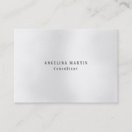 Tarjeta De Visita Moderno y elegante Gris Minimalista de diseño
