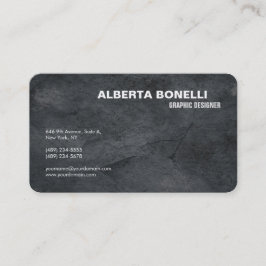 Tarjeta De Visita Moderno y elegante gris Minimalista simple