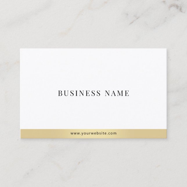 Tarjeta De Visita Moderno y elegante Guay profesional Gold (Anverso)