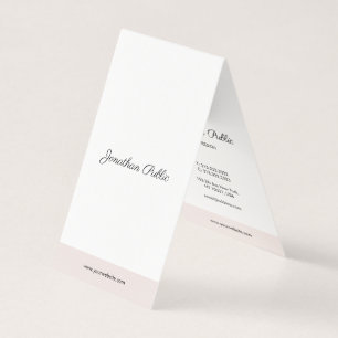 Tarjeta De Visita Moderno y elegante guión de caligrafía simple