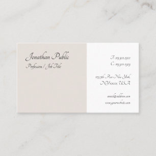 Tarjeta De Visita Moderno y elegante guión de escritura a mano Minim