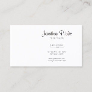 Tarjeta De Visita Moderno y elegante guión manuscrito profesional