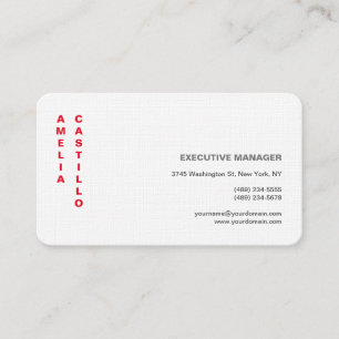 Tarjeta De Visita Moderno y elegante línea de primera calidad simple