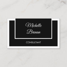 Moderno y elegante Minimalista negro y blanco