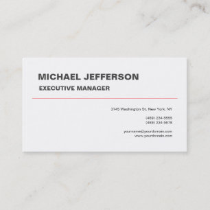 Tarjeta De Visita Moderno y elegante moderno simple