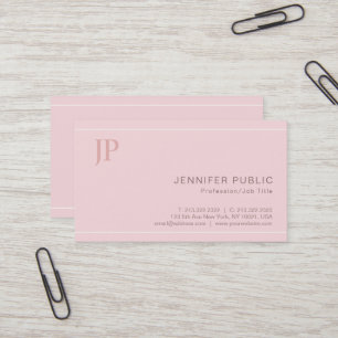 Tarjeta De Visita Moderno y elegante Monograma Elegante Consultor Ro