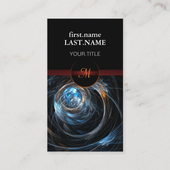 Tarjeta De Visita Moderno y elegante mundo Guay (Anverso)