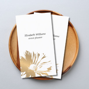 Tarjeta De Visita Moderno y elegante organizador de eventos florales