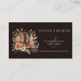 Tarjeta De Visita Moderno y elegante País Occidental - Flores