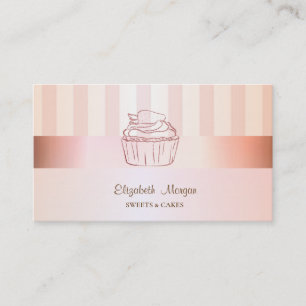 Tarjeta De Visita Moderno Y Elegante Pastel A Ras