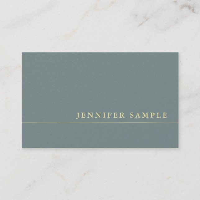 Tarjeta De Visita Moderno y elegante Pearl Finish Moderno Lujo (Anverso)