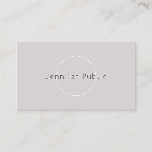 Tarjeta De Visita Moderno y elegante personal profesional superior (Anverso)