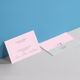 Tarjeta De Visita Moderno y elegante Personalizado de monograma de g