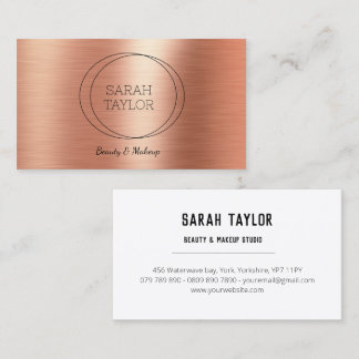 Tarjeta De Visita Moderno y elegante Personalizado de Relieve metali