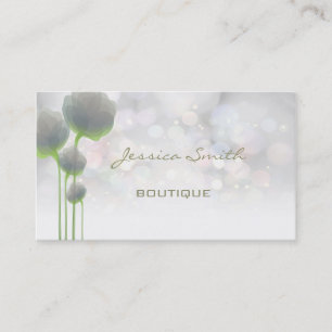 Tarjeta De Visita Moderno y elegante profesional bokek floral