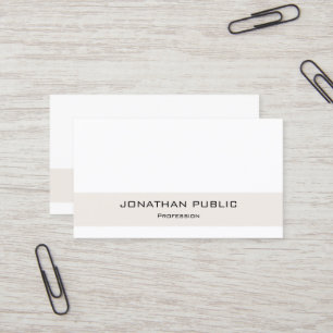 Tarjeta De Visita Moderno y elegante profesional diseño sencillo