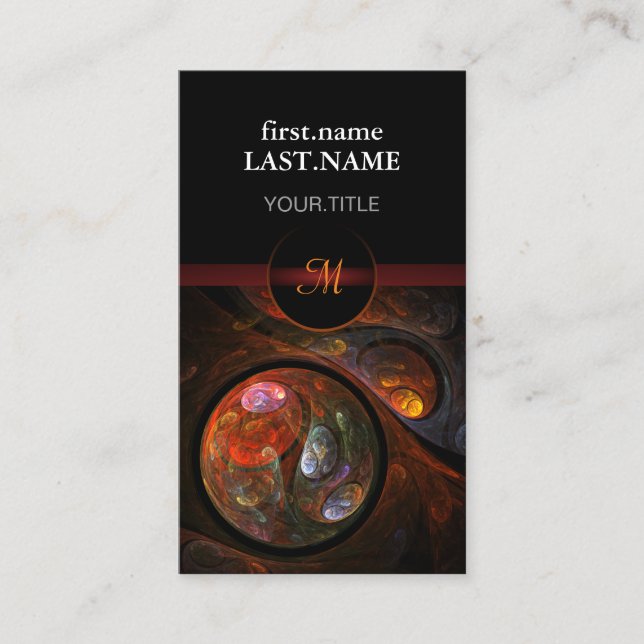 Tarjeta De Visita Moderno y elegante profesional Guay Fluid (Anverso)