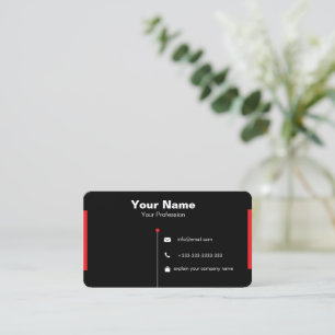 Tarjeta De Visita Moderno y elegante profesional Minimalista