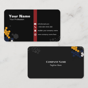 Tarjeta De Visita Moderno y elegante profesional Minimalista