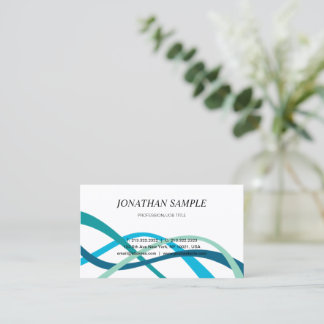 Tarjeta De Visita Moderno y elegante profesional Minimalista