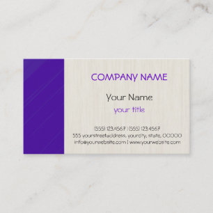 Tarjeta De Visita Moderno y elegante profesional violeta