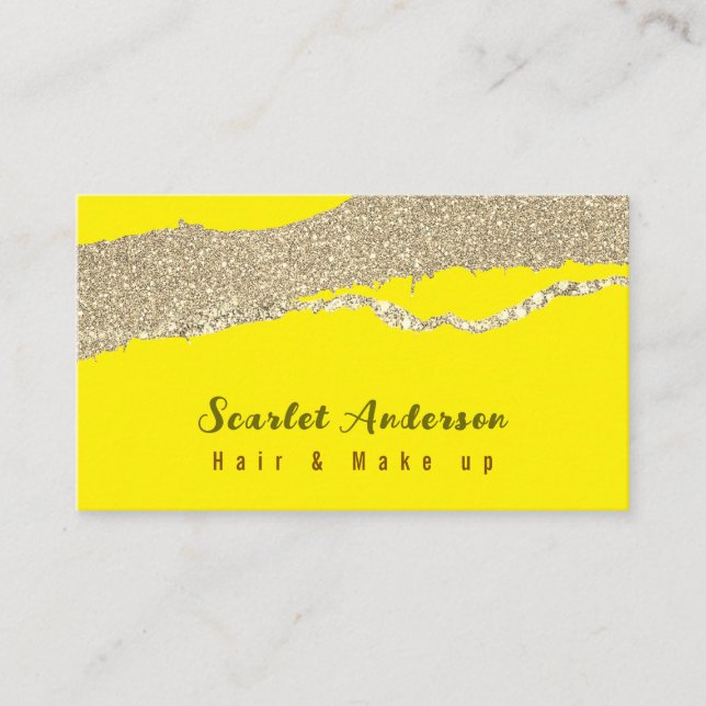 Tarjeta De Visita Moderno y elegante purpurinoso (Anverso)