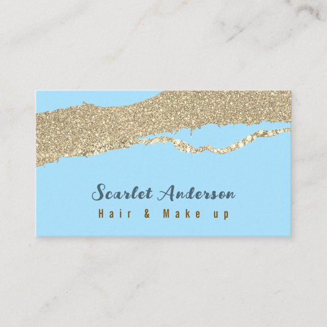 Tarjeta De Visita Moderno y elegante purpurinoso (Anverso)