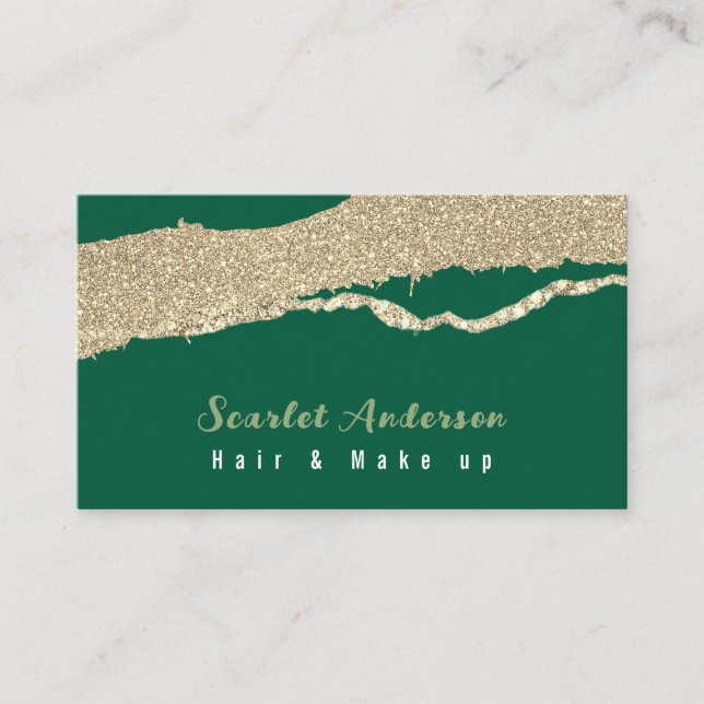 Tarjeta De Visita Moderno y elegante purpurinoso (Anverso)