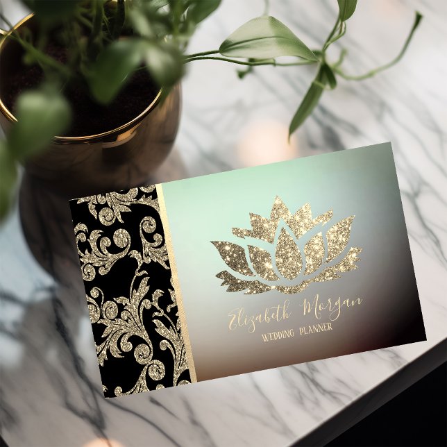 Tarjeta De Visita Moderno y elegante Swift Profesional Gold,Lotus (Subido por el creador)