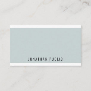 Tarjeta De Visita Moderno y elegante verde azul personalizado Minima