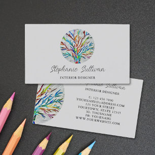 Tarjeta De Visita Moderno y exclusivo diseñador de interiores