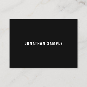 Tarjeta De Visita Moderno y minimalista B&W Elegante profesional