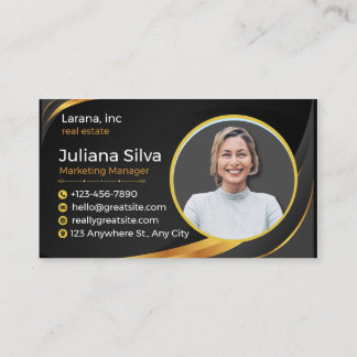 Tarjeta De Visita Moderno y minimalista elegante profesional 