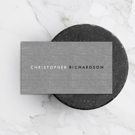 TARJETA DE VISITA MODERNO Y MÍNIMO EN LÍNEA GRIS