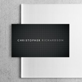 Tarjeta De Visita MODERNO Y MÍNIMO sobre la FIBRA DE CARBONO