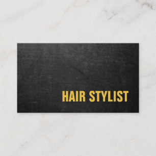 Tarjeta De Visita Moderno y moderno Chalkboard Hair Stylist