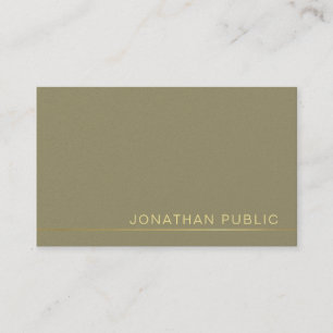 Tarjeta De Visita Moderno y moderno elegante Perla Verde de lujo