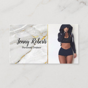 Tarjeta De Visita Moderno y moderno entrenador personal Fitness Busi