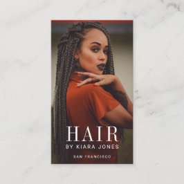 Tarjeta De Visita Moderno y moderno fotógrafo Hair Stylist