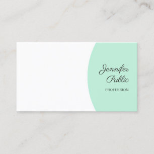 Tarjeta De Visita Moderno y personalizado estilo manuscrito elegante