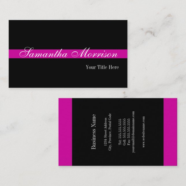 Tarjeta De Visita Moderno y profesional (Anverso / Reverso)