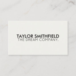 Tarjeta De Visita Moderno y sencillo