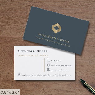 Tarjeta De Visita Moderno y sencillo elegante