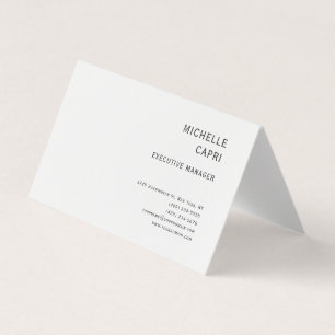 Tarjeta De Visita Moderno y sencillo estilo Minimalista contemporáne