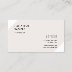 Tarjeta De Visita Moderno y sencillo profesional sofisticado