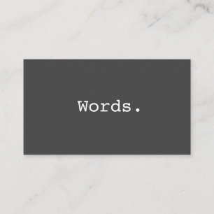 Tarjeta De Visita Moderno y simple editor de editores