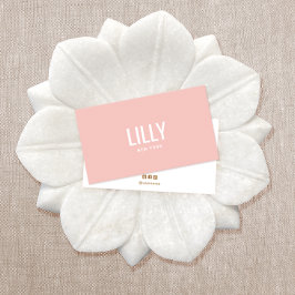 Tarjeta De Visita Moderno y simple Rubor Pink Beauty Professional