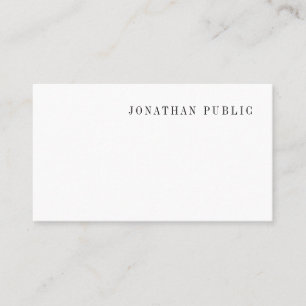 Tarjeta De Visita Moderno y sofisticado profesional simple elegante